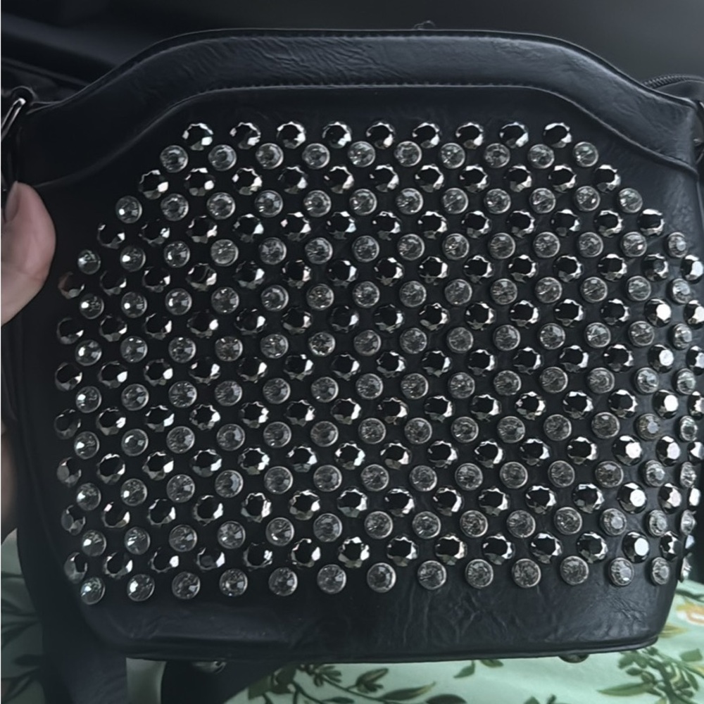 Black Studded Women's Bag